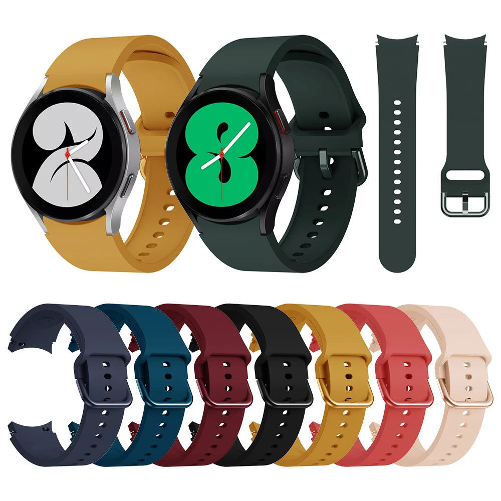 Silicone Strap For Samsung Galaxy Watch 5 Pro 45mm / Watch5 44mm 40mm / Watch 4 Classic 46mm 42mm Band Sports Bracelet Watchband