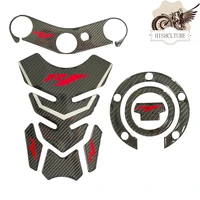motorcycle 3d carbon fiber fish bone sticker decal logo protection pad fuel tank pad for yamaha yzf r1 yzf r1 r1