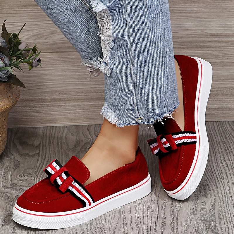

New Spring Thick Bottom Fashion Women's Flat Shoes Canvas Breathable Slip-on Vulcanized Shoes Casual Sports Shoes Women 2022