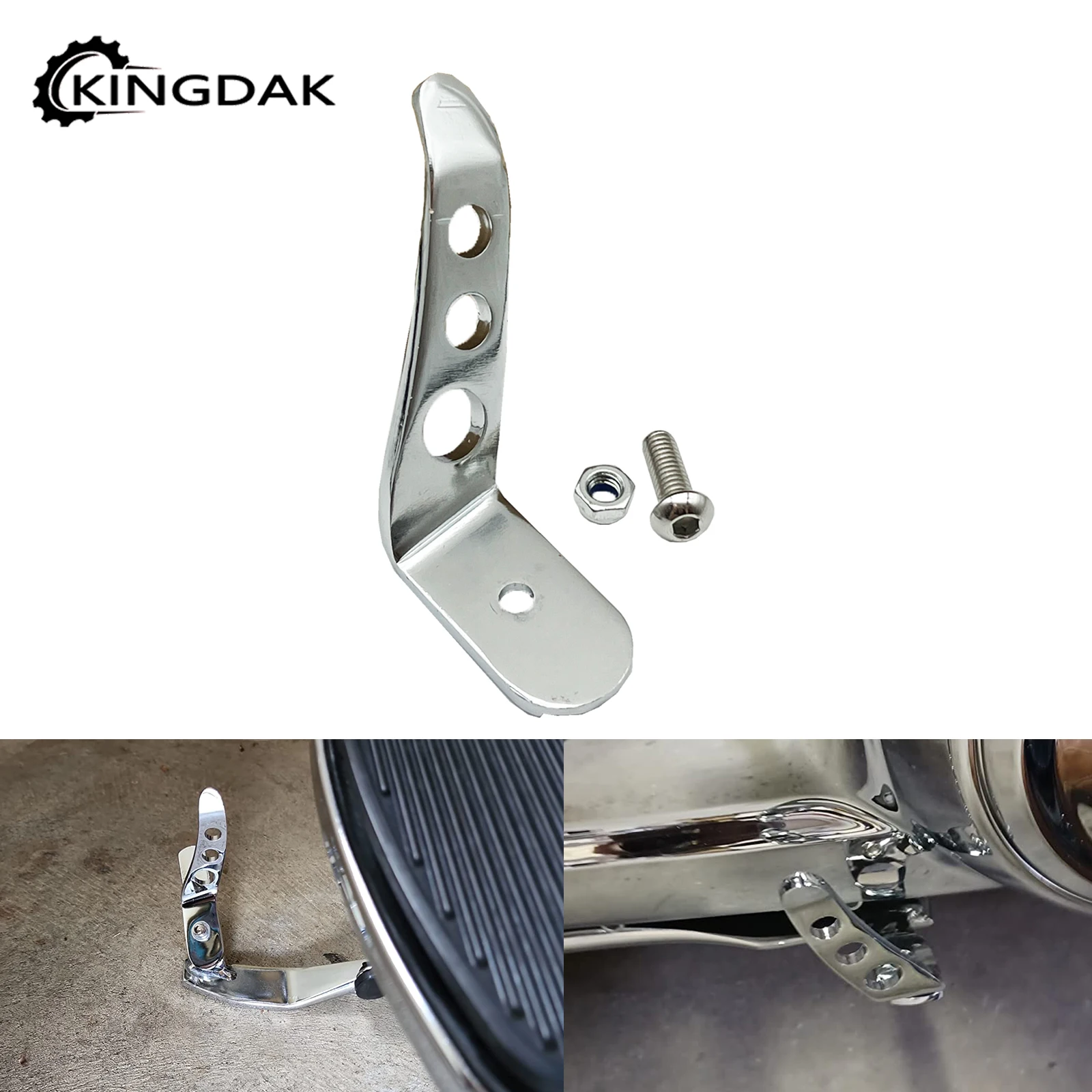 

Комплект удлинителя подставки для мотоцикла, хромированные алюминиевые подставки для Harley Touring Road King Street Electra Glide 1991-2023 Dyna 93-17