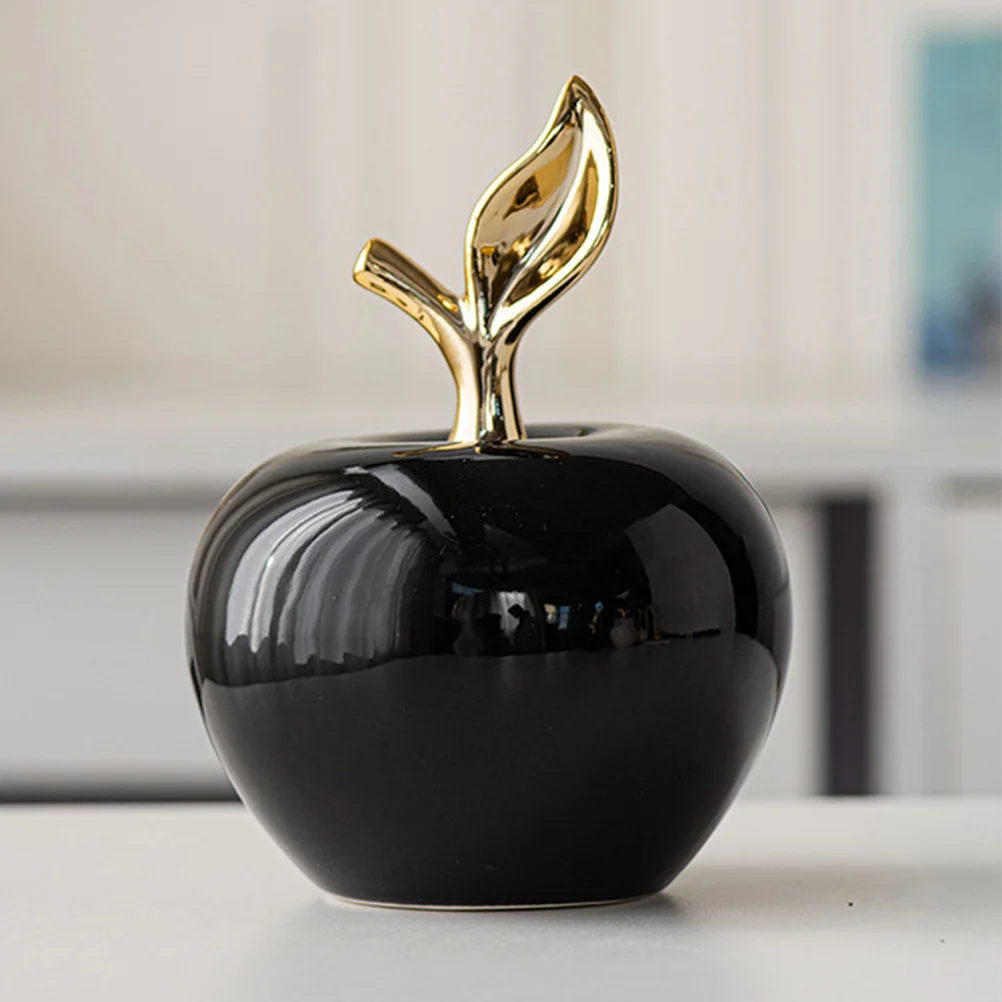 

Simulation Apple Ornament Desktop Ceramic Apple Adornment Lifelike Apple Craft Xmas Apple Decor