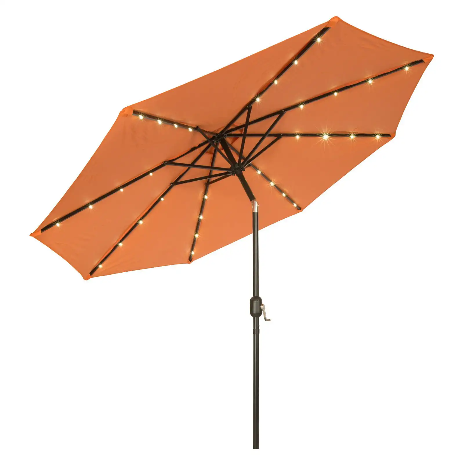 

Deluxe Solar Powered LED Lighted Patio Umbrella - 9'