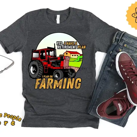 Да, у меня есть план на пенсию, я планирую в сельском хозяйстве, футболка, Забавные Рубашки для фермеров и сельского хозяйства, забавная руба...