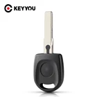 Чехол для ключей KEYYOU Transponder без чипа для VW Polo Golf для SEAT Ibiza Leon для SKODA Octavia shell