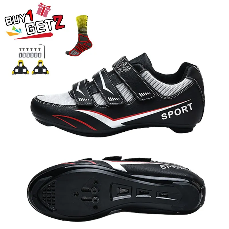 

2023 велосипедные кроссовки, дорожные кроссовки с шипами, мужские карбоновые спортивные туфли для скоростного велосипеда, женская гоночная обувь на плоской подошве SPD, дорожная велосипедная обувь