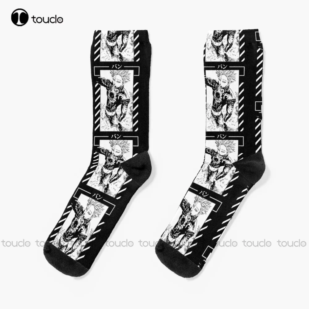 

Seven Deadly Sins Anime Ban Greed Socks Softball Socks Women 360° Digital Print Design Cute Socks Creative Funny Socks