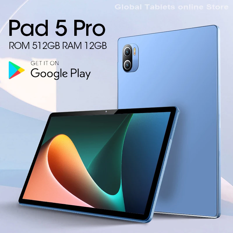 Original World Premiere 5G Pad 5 Pro Tablet 11 Inch Snapdragon 870 12GB+512GB Tablete PC 120Hz 2.5K LCD Display Tablet Android
