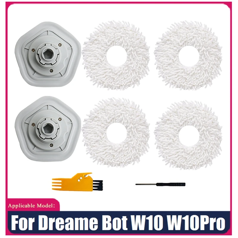 

8Pcs Mop Cloth For Xiaomi Dreame W10/W10 Pro Robot Vacuum Cleaner Replacement Accessories For Cleaning Floor