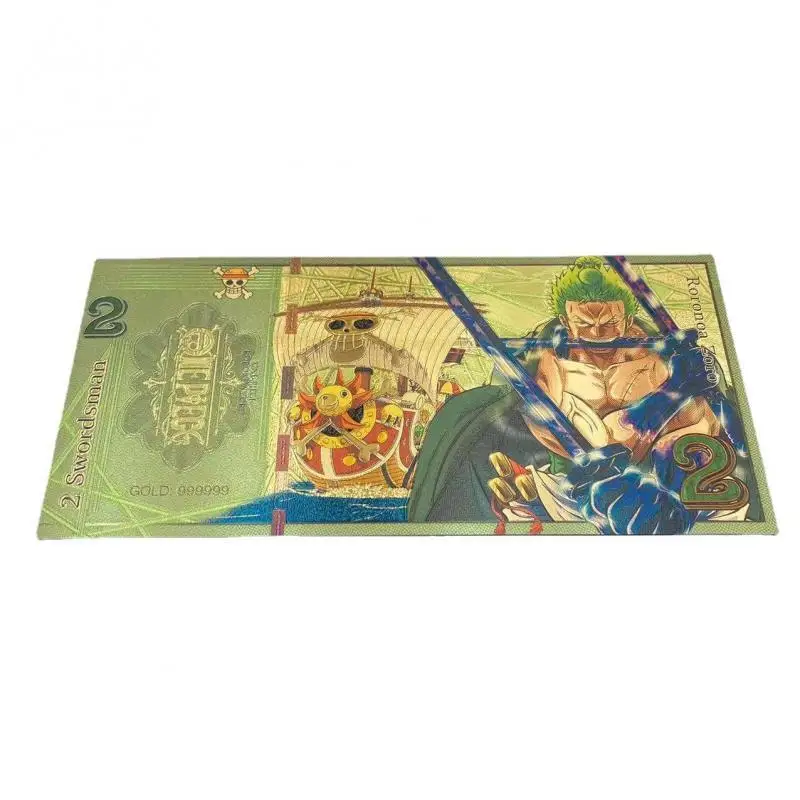 ONE PIECE Золотая фольга Карточка Обезьяна Д Луффи Ророноа Зоро Нами Diy Памятная