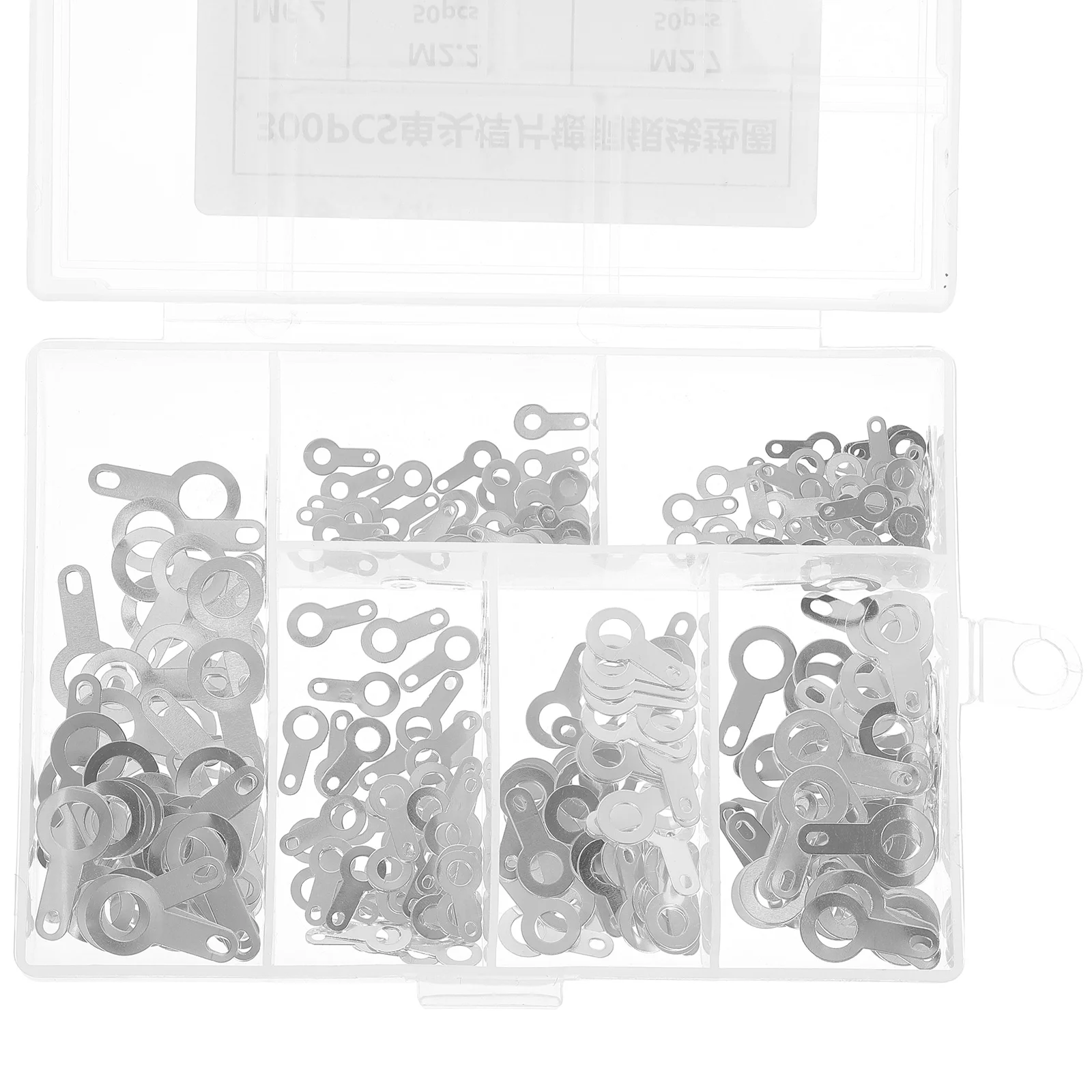 

300pcs Single-head Solder Lug Soldering Washer Circular Flat Cable Connectors Welding Sheet Wire Terminal Metal Electrical