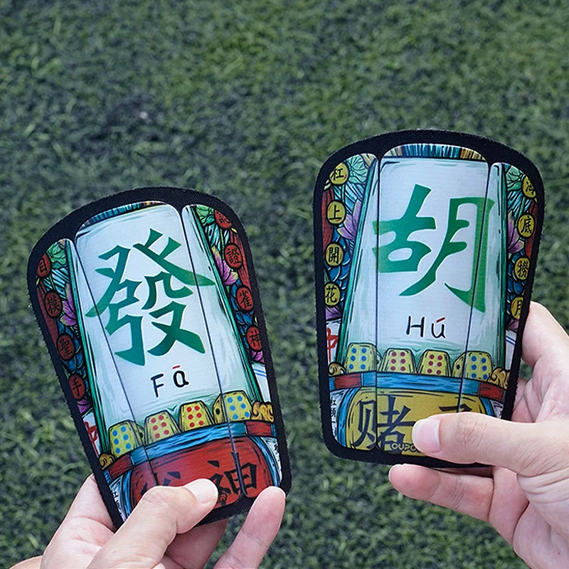 Защита голени Oupower-Carbon Fibre Soccer индивидуальный логотип персонализированное фото C3