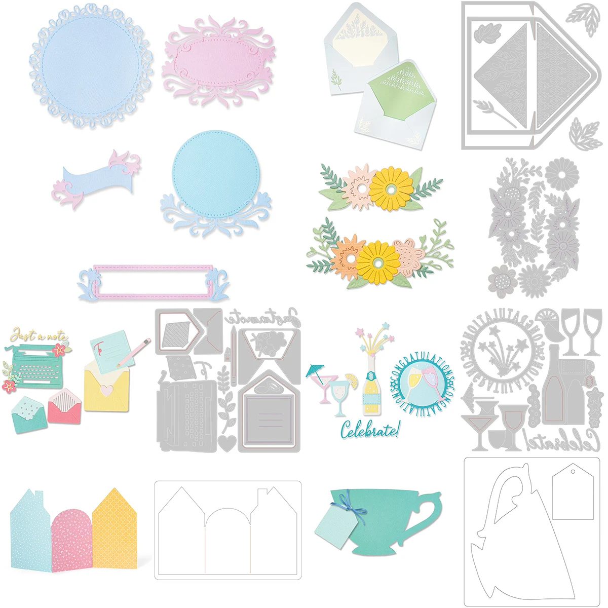 

New Arrival 2022 Spring Mail Metal Cutting Dies Scrapbooking Diary Album Card Decoration Stencil Embossing Template Diy Big Dies