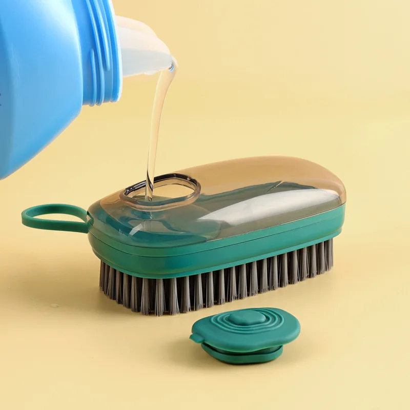 

Multifunctional Hydraulic Clothes Cleaning Brush Shoe Brush Wok Brush Automatic Liquid Adding Brush