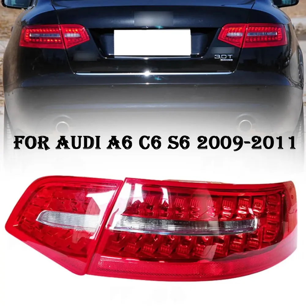 Автомобильные фары для Audi A6 2009 2010 2011 A6L S6 C6 светодиодный автоматический задний