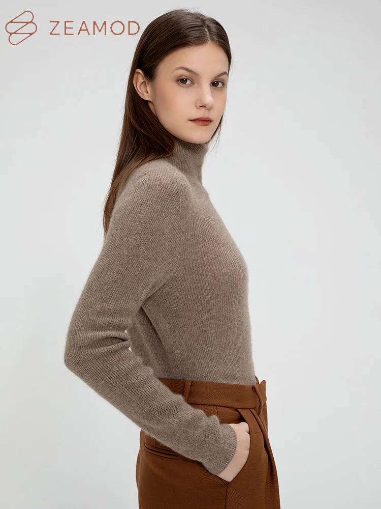 ZEAMOD осень/зима 2024 женский сексуальный однотонный кашемировый тканевый