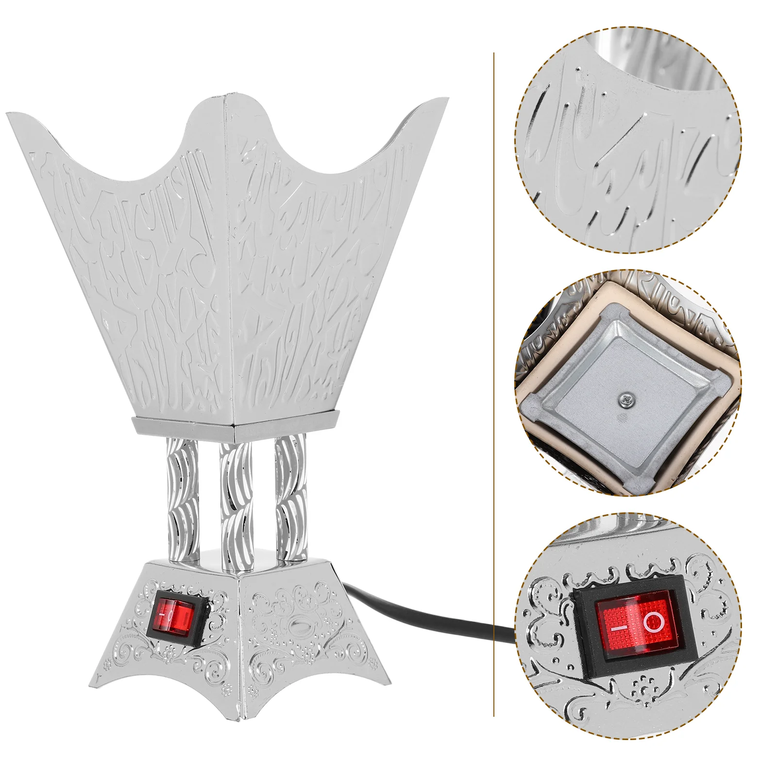 

Vintage Ornaments Burner Centerpiece Decorations Decorative Electric Censer Metal Stove