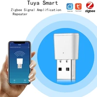 tuya smart home zigbee signal amplifier usb plug extended range 20 30m work with zigbee gateway for alexa google smart life