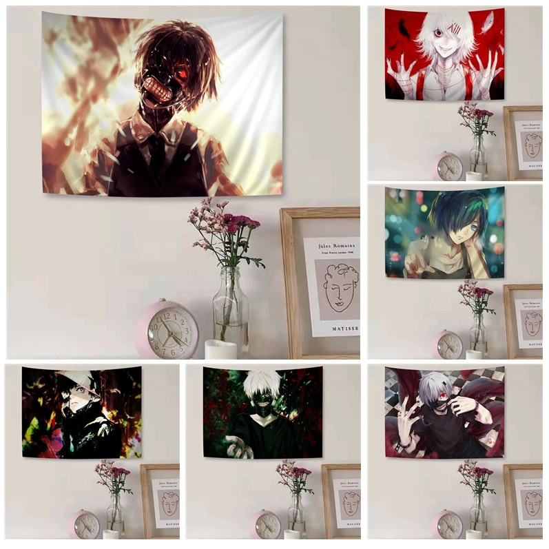 

Tokyo Ghou Hippie Wall Hanging Tapestries Home Decoration Hippie Bohemian Decoration Divination Cheap Hippie Wall Hanging