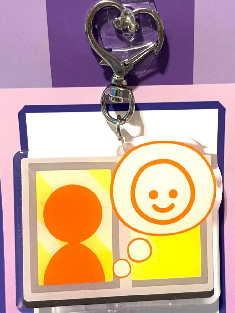 Фото Акриловые шармы Tomo dachi Life Window - Двусторонний брелок-подвеска Mii Mood Bubble для телефона, игровой кулон для фанатов №3