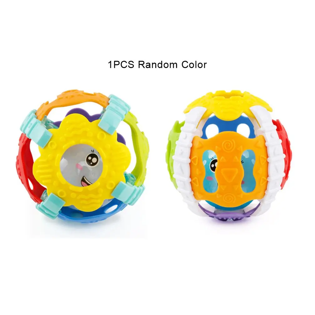 

Детская игрушка-погремушка из мягкой резины, игрушка-мяч для захвата рук со звуком и светом, фитнес-мяч, пазл для новорожденных