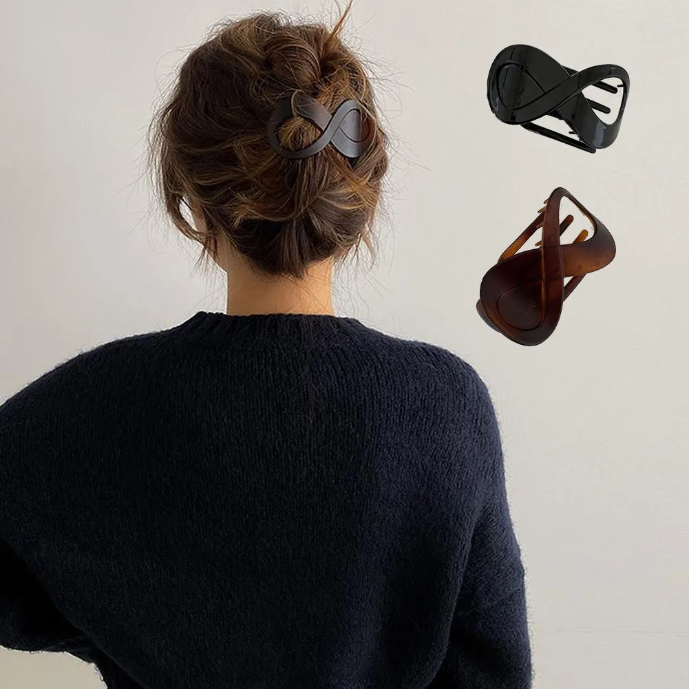 

Women Large Hair Clamp Hair Clip Seamless Plastic Duckbill Claw for Women Girls Simple Hairpins Styling Tools Hair Accessories
