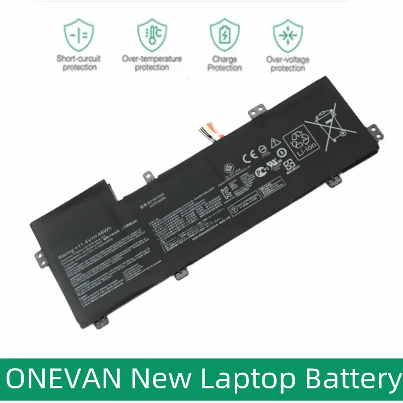 

ONEVAN New B31N1534 para tableta ASUS Zenbook, UX510, UX510UW, UX510UX, UX510UW-RB71, 3ICP7/60/80, 0B200-02030000, 15,6 pulgadas