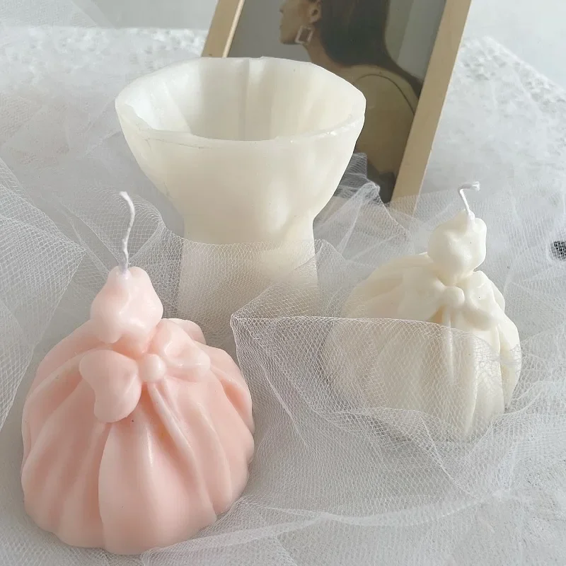 Силиконовая Форма Для Свечей В Форме Пончо Юбка Креативное Украшение Шоколада