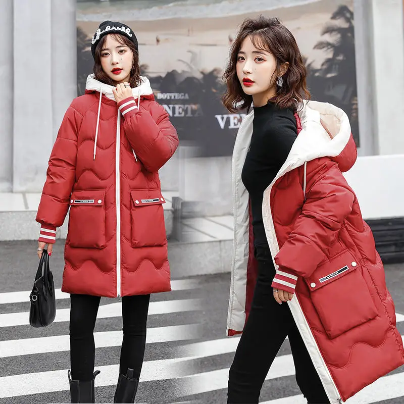 Long Down Jacket Women Coats Thick Parkas Korean Down Jackets for Women Down Coats Puffer Jacket Winter Long Coat Women Oversize