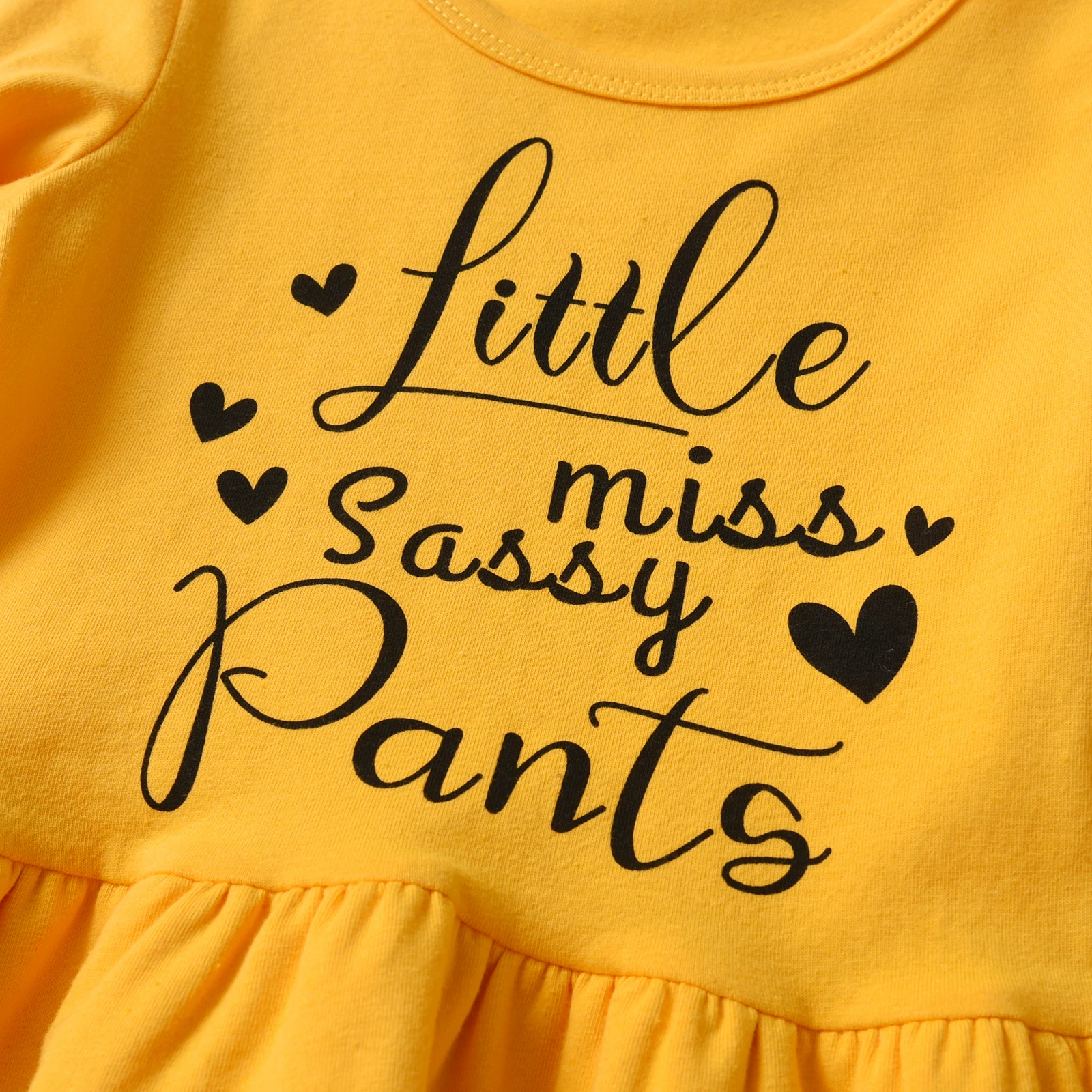 Хлопковый комплект детской одежды для девочек модный весенне-осенний топ с