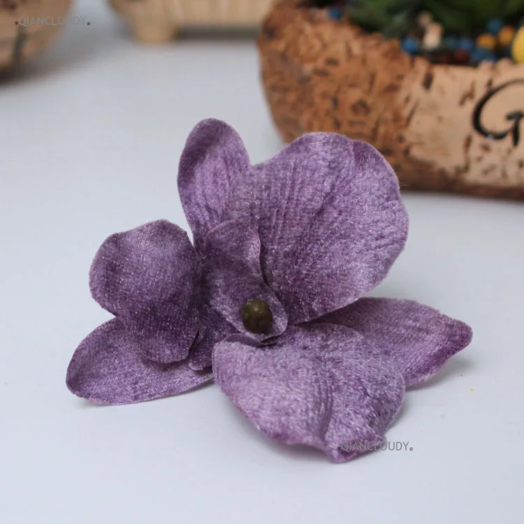 

Искусственные бархатные цветы Qiancloudy, 12 шт.