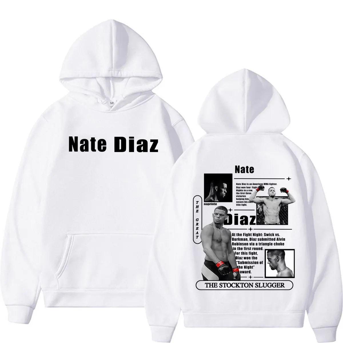 Свитшоты Nate Diaz The Stockton Slugger для фанатов: модные, эстетичные, повседневные флисовые худи оверсайз для мужчин и женщин (art.: 3920dbcec50f2) - 3920dbcec50f2