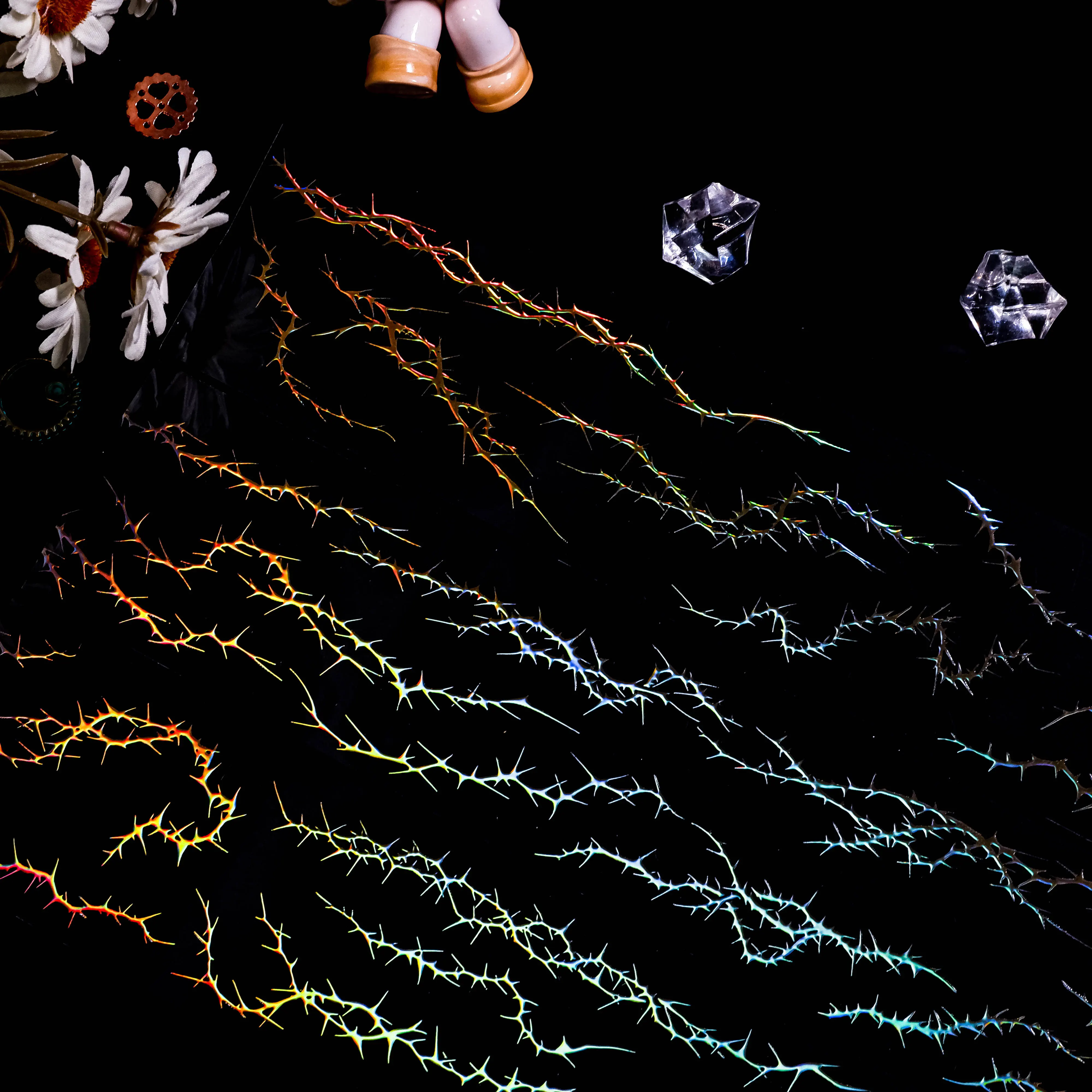 Темный стиль шикарная васи лента для домашних животных рулон