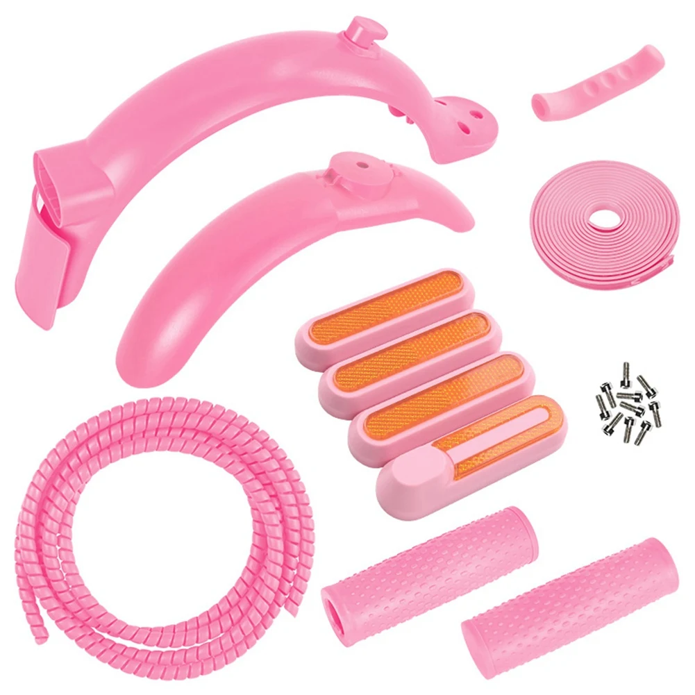 

Electric Scooter Fender Line Tube Anti-Collision Strip Handlebars Grip for Xiaomi M365 Pro 2 Scooter Parts,Pink