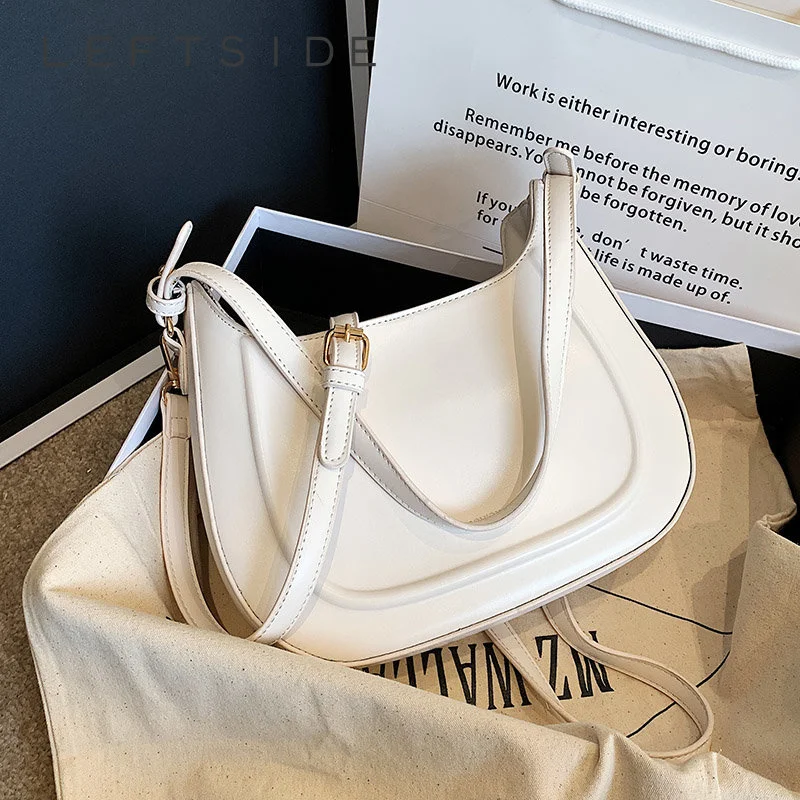 

Сумка на плечо для женщин, однотонная из искусственной кожи, 2023