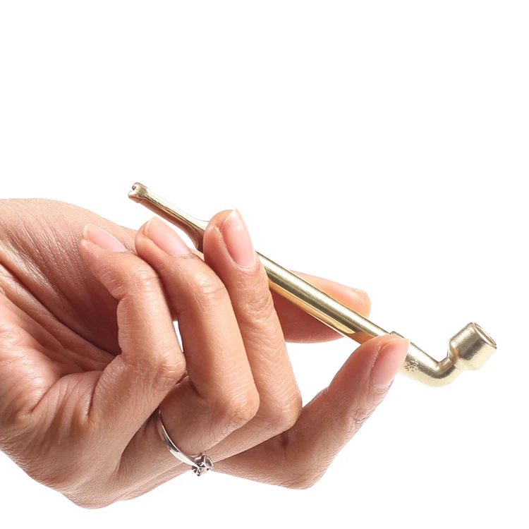

New 1pcs Cigarette Holder Mini Portable Smoking Pipes Metal Tobacco Pipe