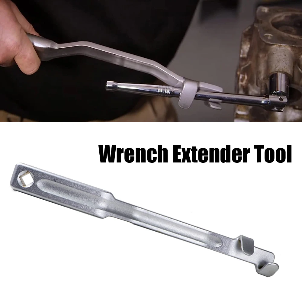 

Wrench Extender Tool Bar Heavy Duty Extra Long Wrench Extension Tool With Square Hole Ultra Thin Portable Torque Amplifier Tool