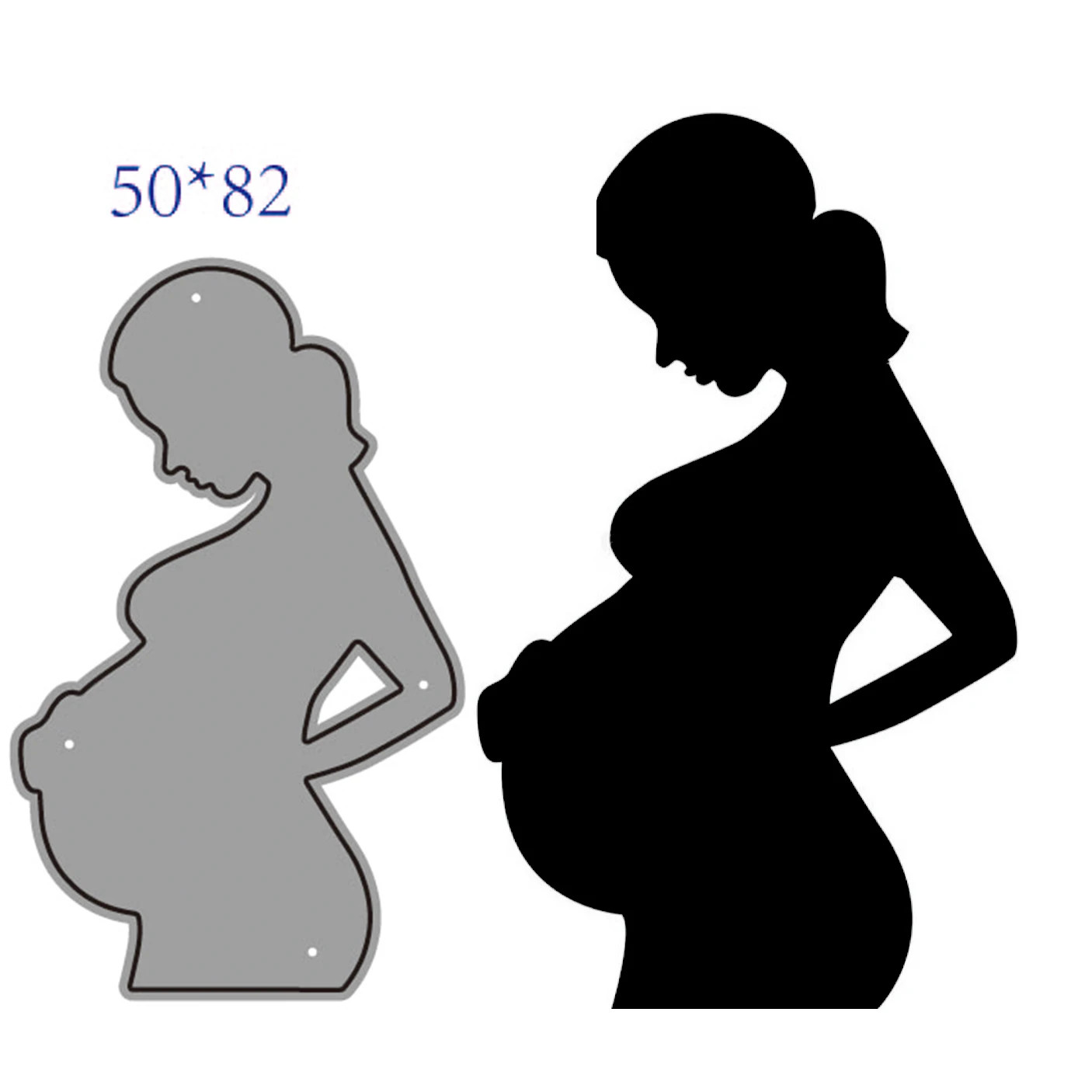 Металлическая пресс-форма в форме беременной женщины сделай сам для