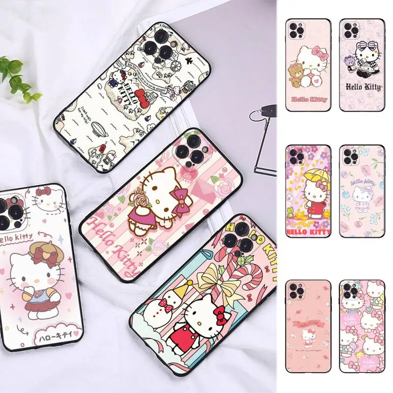 

Hello Kitty Cartoon Phone Case for Vivo Y91C Y11 17 19 17 67 81 Oppo A9 2020 Realme c3