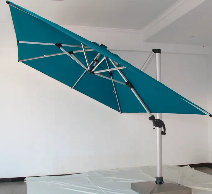 Черный квадратный устойчивый к ветру зонтик для патио 3x3 м уличный зонт от солнца