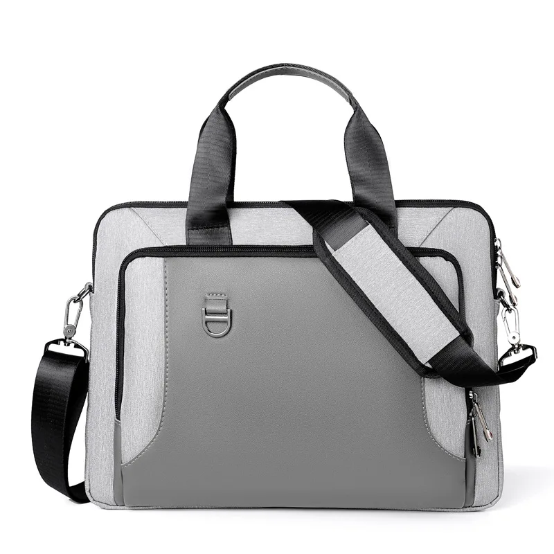 Men's Bag Business Computer Bag Men's Handbag Briefcase Shockproof 13.3 Inch 15.6 Inch Laptop Bag A4 Document Work Shoulder Bag
