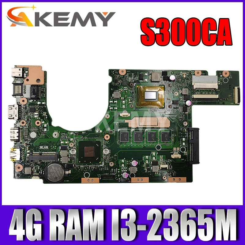 

original S300CA mainboard S300 S300CA S300C I3-2365U 4GB RAM For ASUS laptop motherboard
