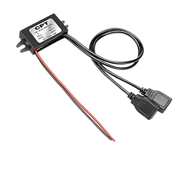 

DC Converter 12V To 5V 3A 15W DC USB Converter Buck Module With 2 USB Output Power Adapter