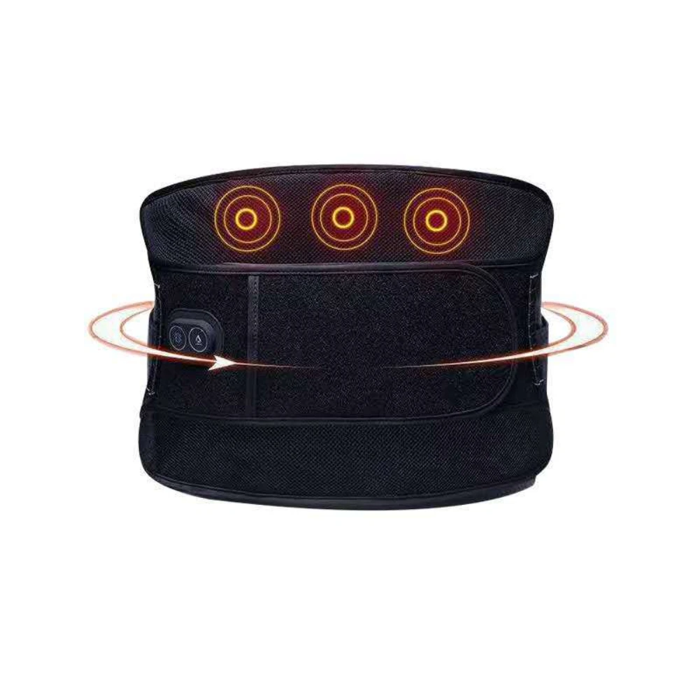 

Electric Heating Waist Belt Pain Relief Compression Waistband USB Charging Heating Lumbar Support Massage Belt For Men Women