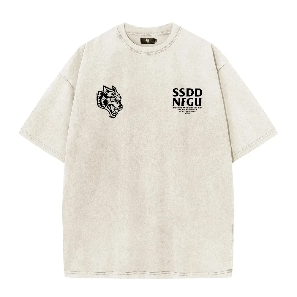 Винтажная спортивная футболка унисекс DARC в стиле хип-хоп