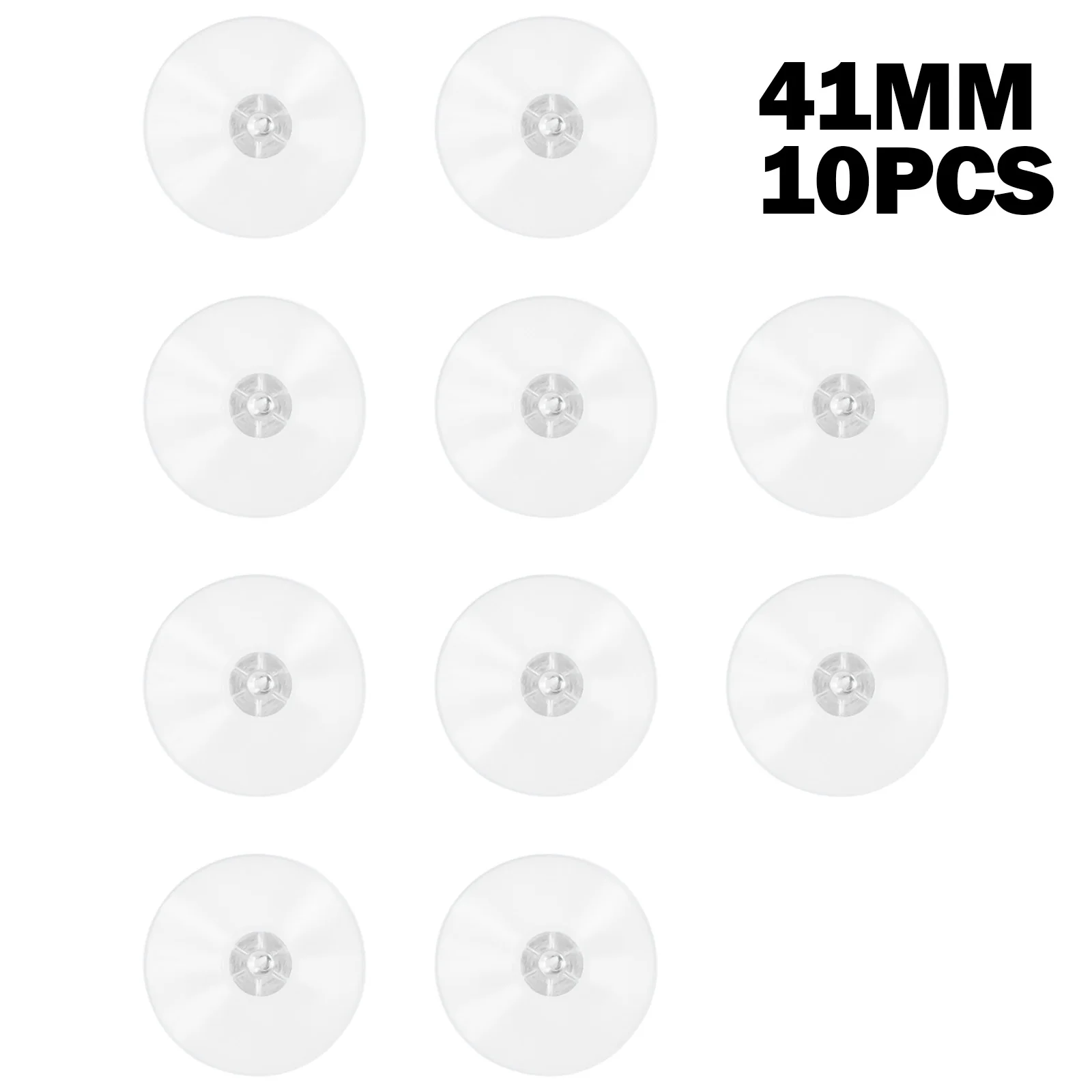 10 шт. прозрачные пластиковые присоски винт с накатанной головкой белая гайка