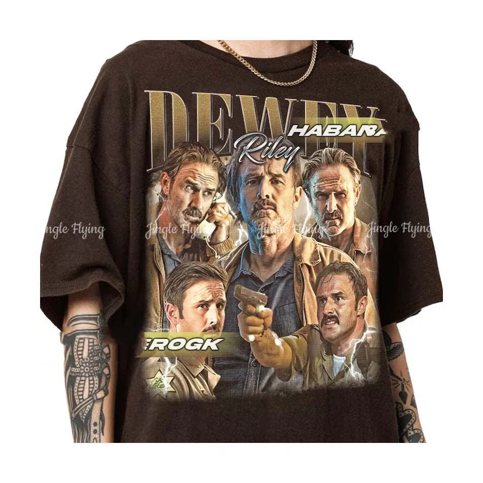 Ограниченная винтажная футболка Dewey Riley подарочная для женщин и мужчин унисекс