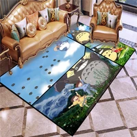 japanese animation carpet for living room cartoon printing totoro floor rugs anti slip kids baby playing game mats with family