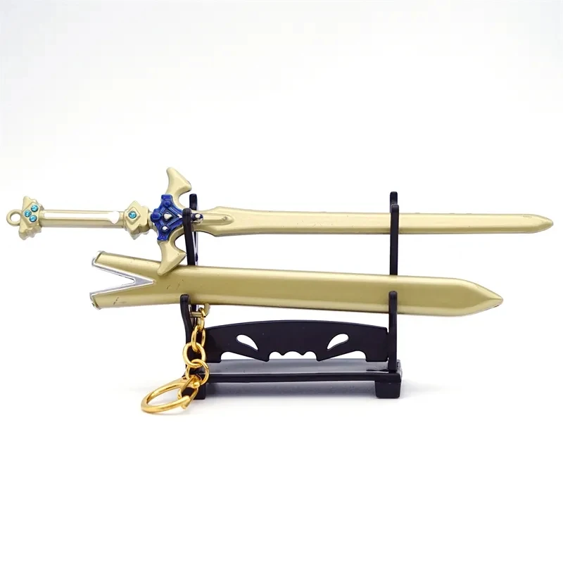 SAO Sword Art Online Keychain Metal Tung People Asuna Kirito Key Ring Holder For Men Chaveiro Gift Anime llaveros Jewelry