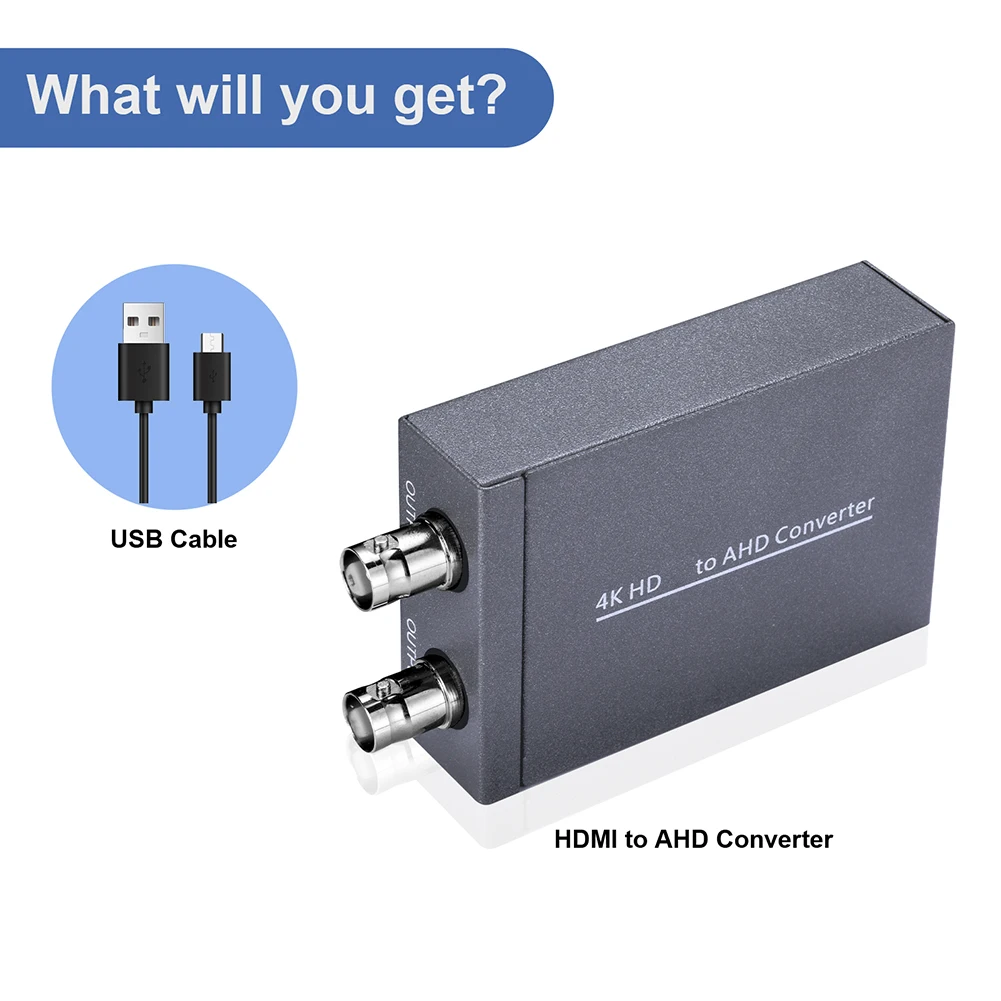 HDMI-совместимый преобразователь AHD HD 720P/1080P 4K конвертер 1080P для DVR ТВ-проектора