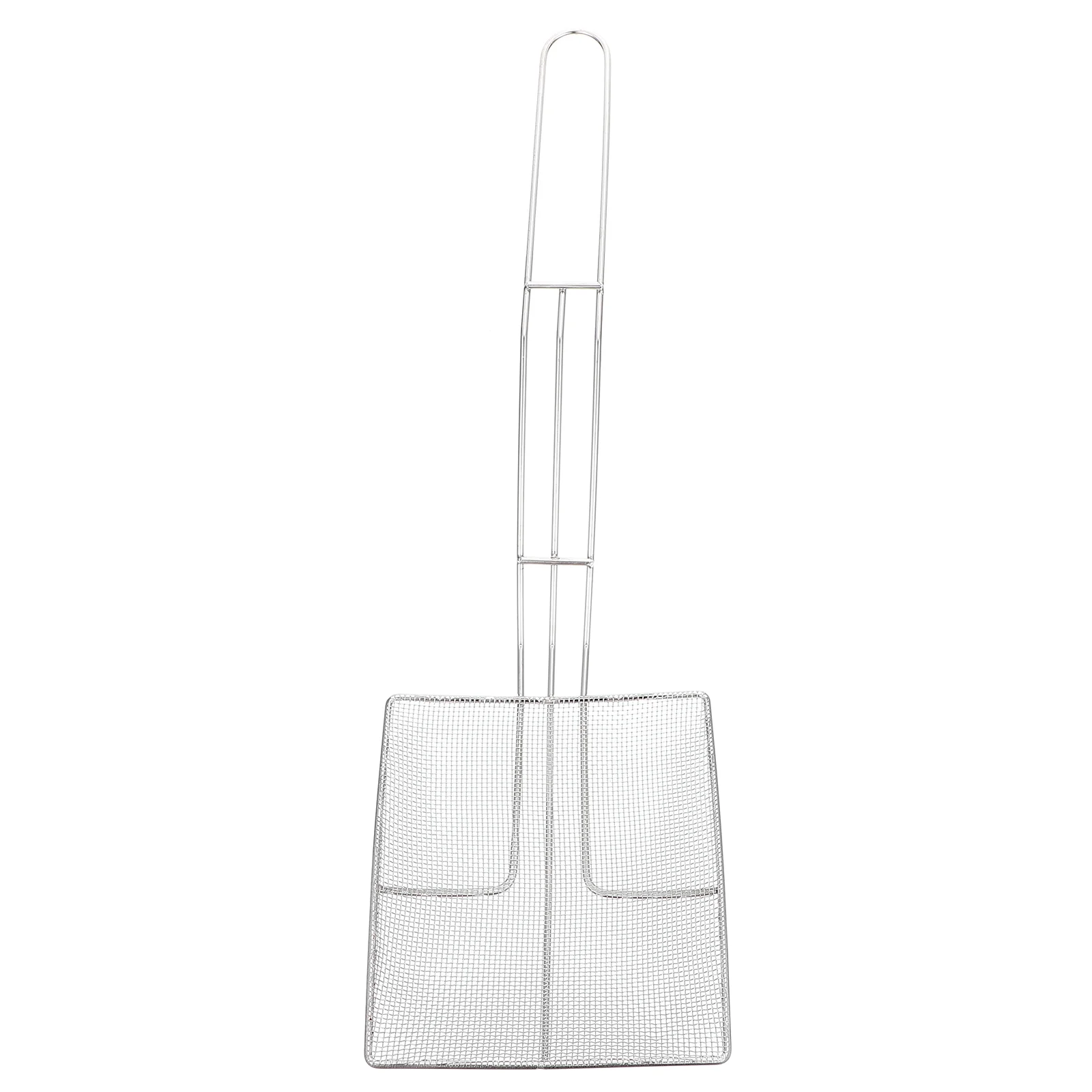 

Stainless Steel Oil Residue Sieve Fine Mesh Practical Frying Spoon Spaghetti Household Square Colander Filter